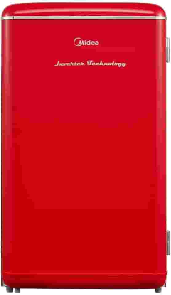Frigobar Retrô 93 litros Vermelho Inverter Bivolt Midea