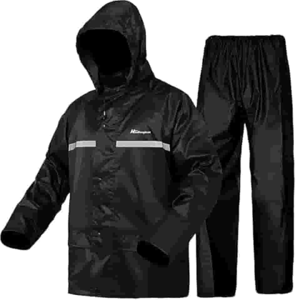 Capa de Chuva Motoqueiro Impermeável – Conjunto Completo com Jaqueta e Calça, PVC Reforçado, Ajuste Rápido, Leve e Durável – Ideal para Motociclistas e Ciclistas
