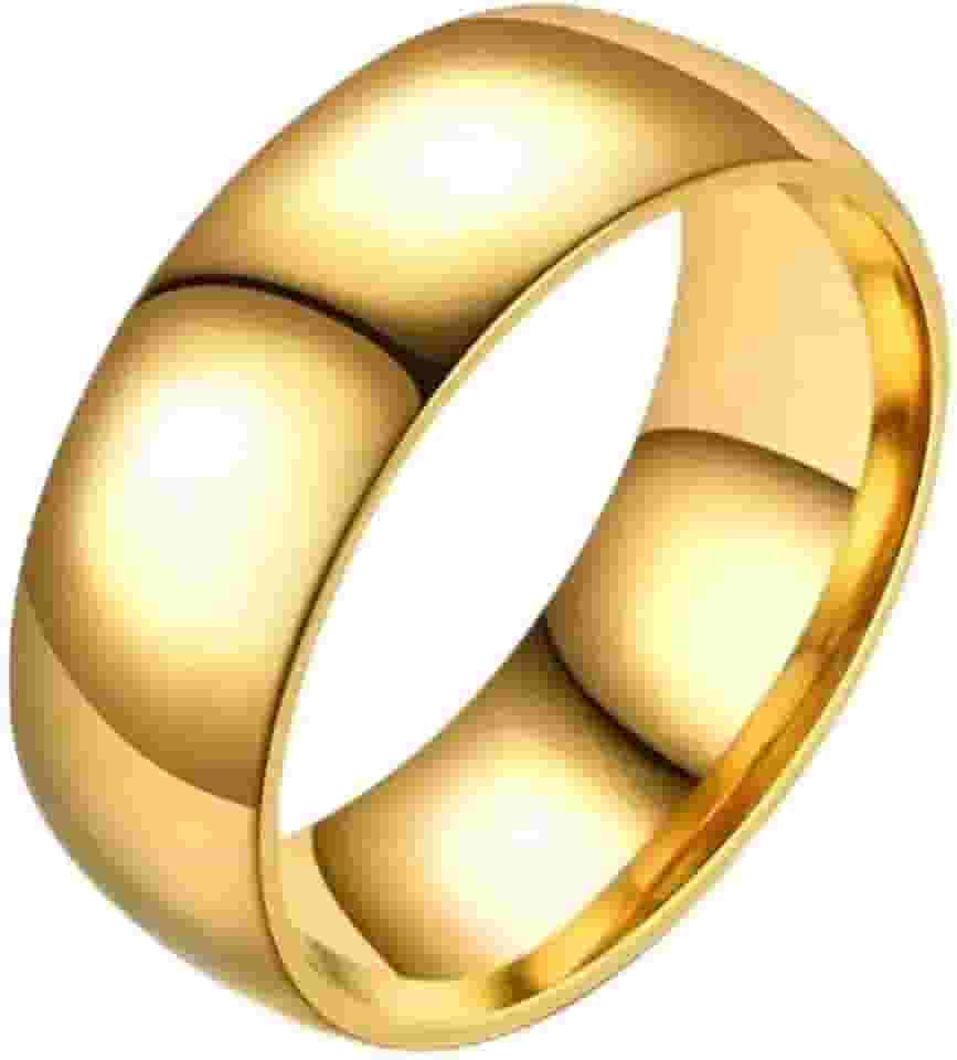 Aliança Avulsa Ouro 18k 8mm Grossa Tradicional Tungstênio