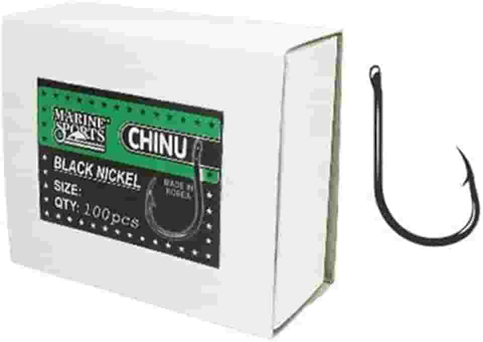 Anzol Chinu Nº 3 Black Nickel Marine Sports - 100 Peças