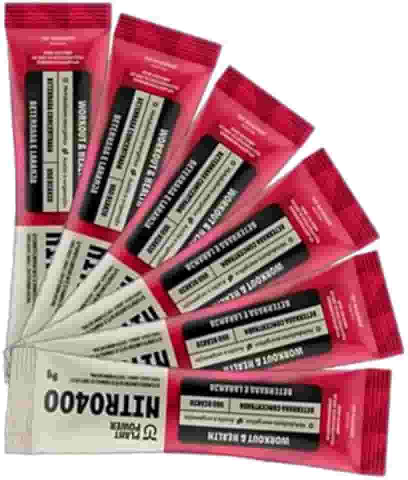 Kit 6X: Nitrato Nitro400 Beterraba e Laranja Sachê Plant Power 9g