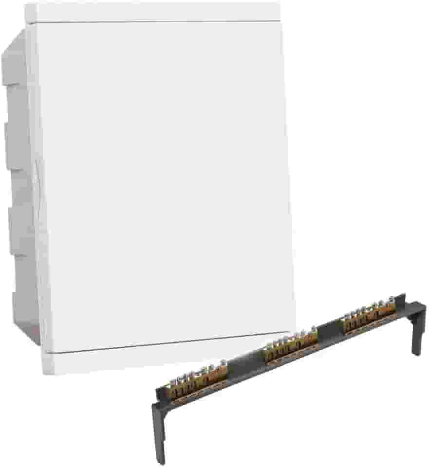 Kit Quadro Distribuição Embutir para 18 Disjuntores e Barramento Strahl