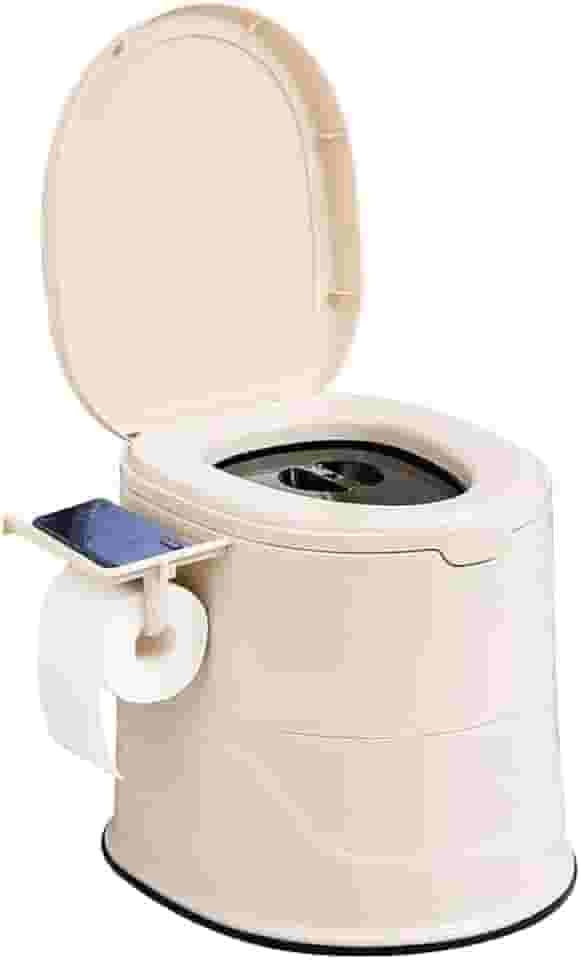 【Envio São Paulo】Vaso Sanitário Portátil Banheiro Químico Móvel para Idosos, Gestantes e Adultos — Compacto, Antiderrapante, Com Tampa Selada, Balde Interno Removível e Fácil para Uso Doméstico