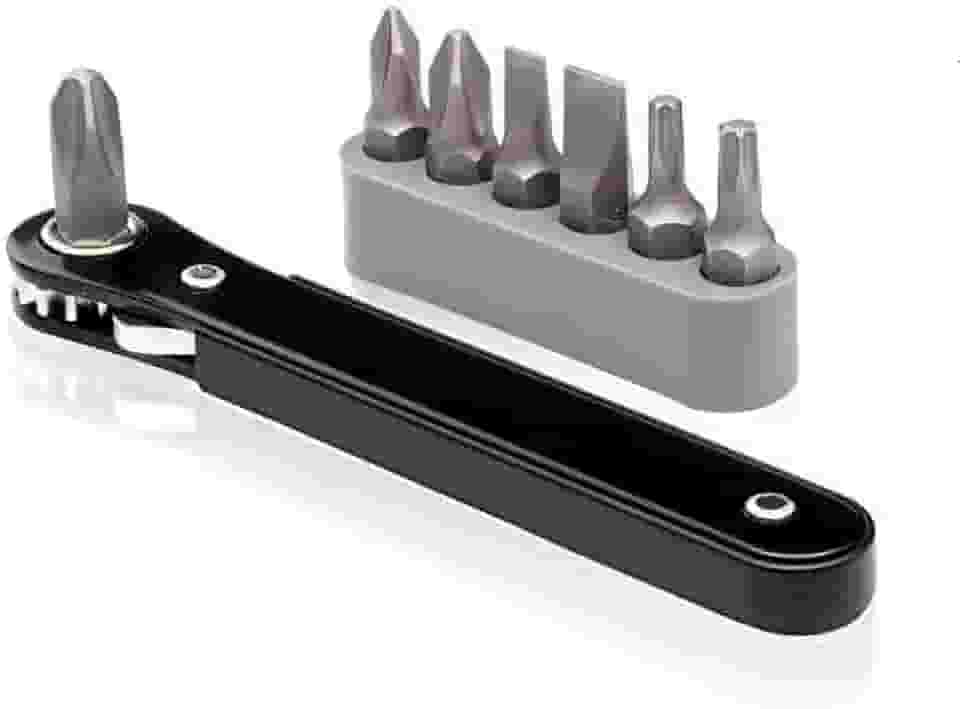 Conjunto de mini chaves de fenda e brocas de catraca Neiko 03044A, tamanho do bolso de 1/4 polegada