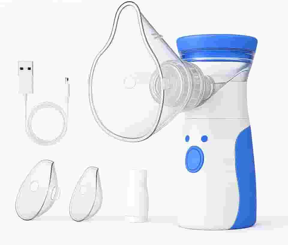 Nebulizador Portátil Sem Fio Recarregável – Silencioso e Eficiente para Crianças e Adultos | Tecnologia Ultrassônica | Inalações Rápidas, Compacto e Fácil de Usar | Alívio para Tosse, Asma e Rinite