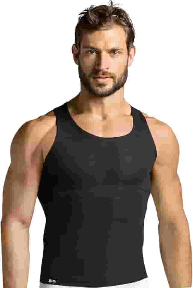 Slim Alta Compressão Postura Cinta Modeladora Masculina Fit