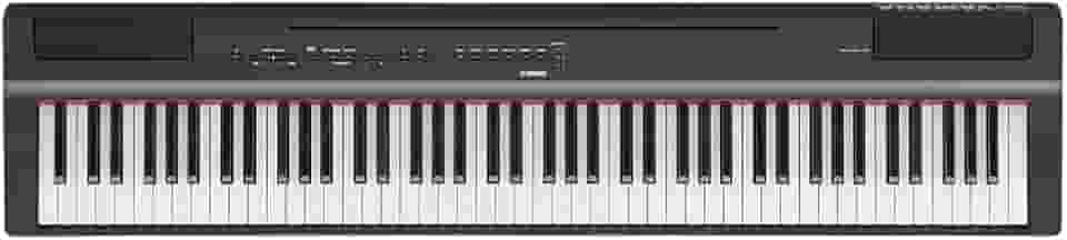 Piano Digital P 125A B Preto 88 Teclas Sensitivas com Fonte e Pedal Yamaha