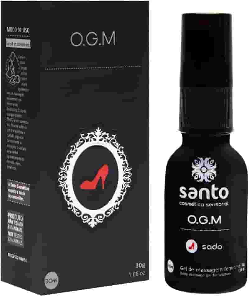 O.G.M Linha Sado Excitante Feminino 30g Santo Gel Potencializador de Sensações com Efeito de Aquecimento Sexshop Vegano