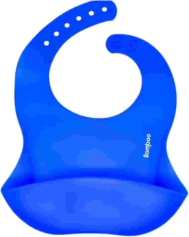 Babador de Silicone para Bebê Menino Menina Bamboo