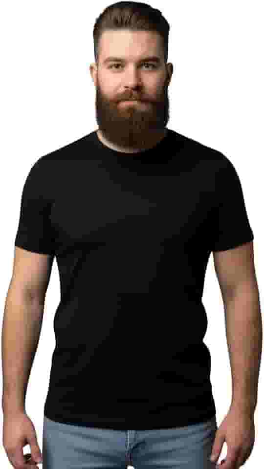 Camiseta Masculina Essencial 100% Algodão Fio 30.1 | Gola Reforçada | Sem Etiqueta