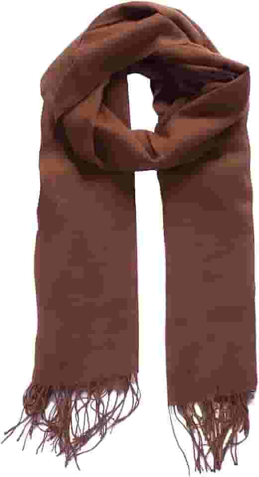 Pashmina Cachecol Echarpe Feminina Lisa com Franja 170x65cm Toque Macio, Ideal para Outono Inverno e Meia Estação