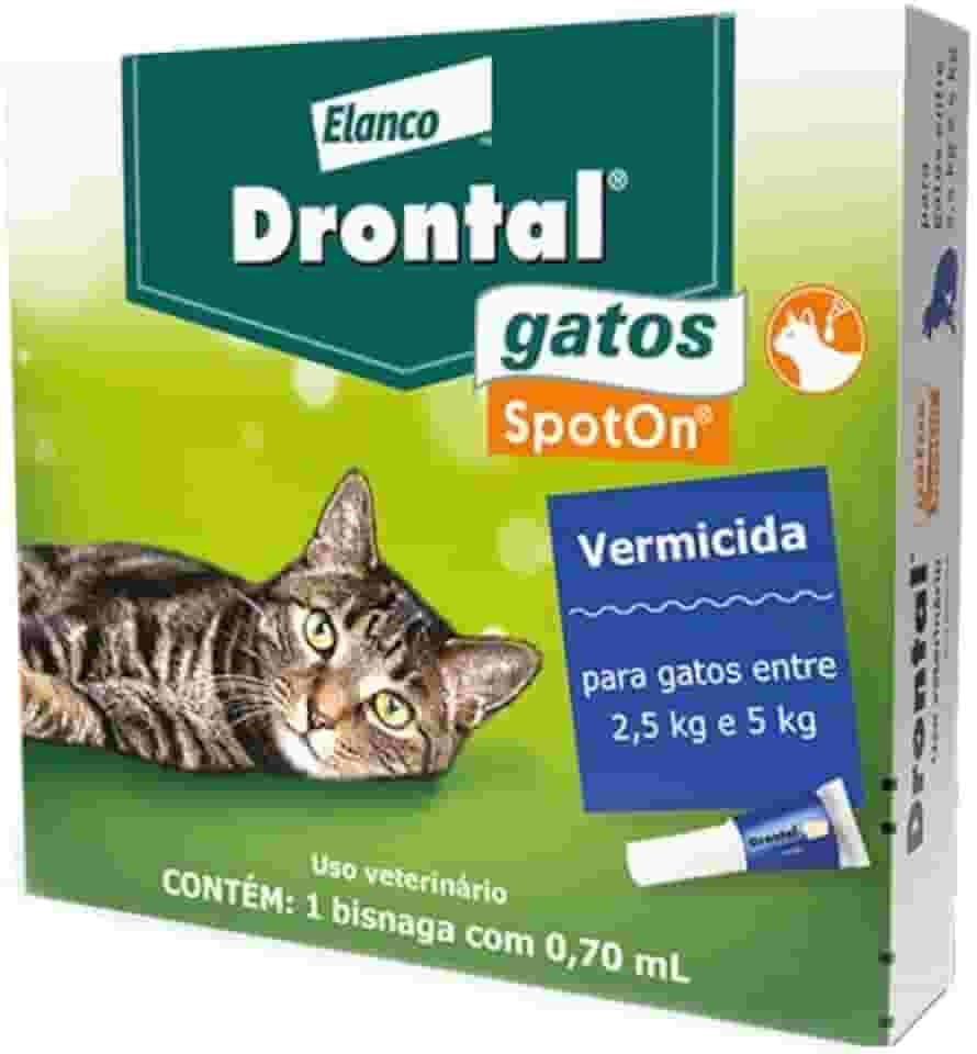 Vermífugo Drontal SpotOn para Gatos de 2,5 Kg a 5 Kg - 1 Bisnaga
