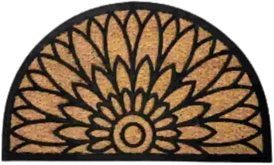 Kapazi Capacho Fibra De Coco 45cm X 75cm Comprimento 75 Cm Desenho Do Tecido Flor De Lotus Largura 45 Cm