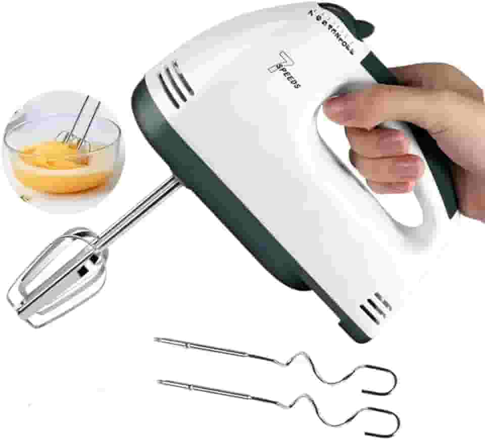 Mini Batedeira Portátil Elétrica de Mão 260W 7 Velocidades Ideal para Ovos Bolos Massas Doces Prática e Compacta 220V