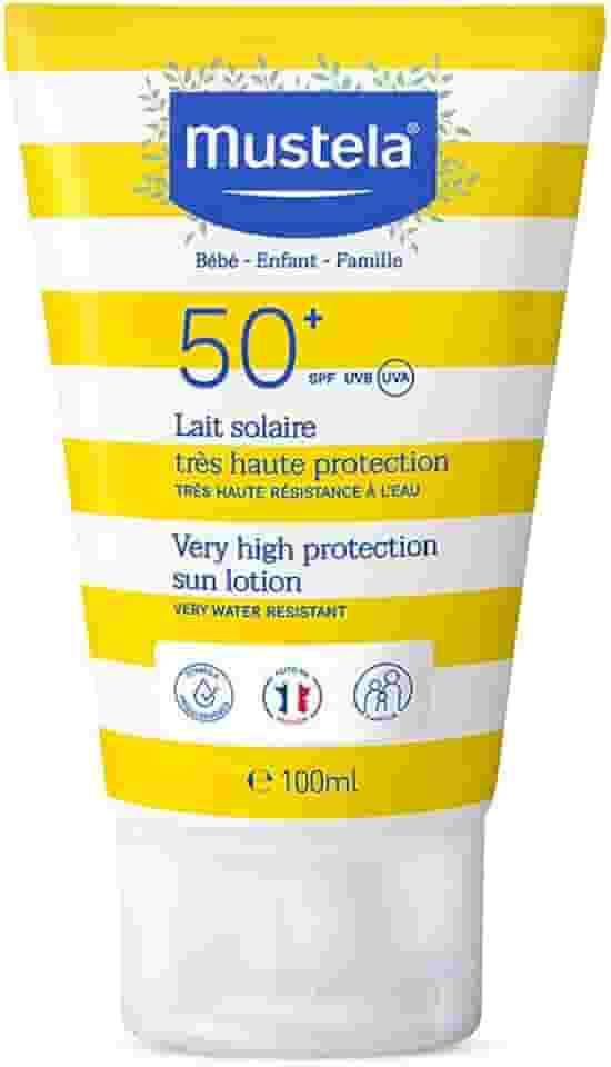 Mustela Solares Protetor Solar Infantil Loção Rosto E Corpo Fps 50+ 100 Ml