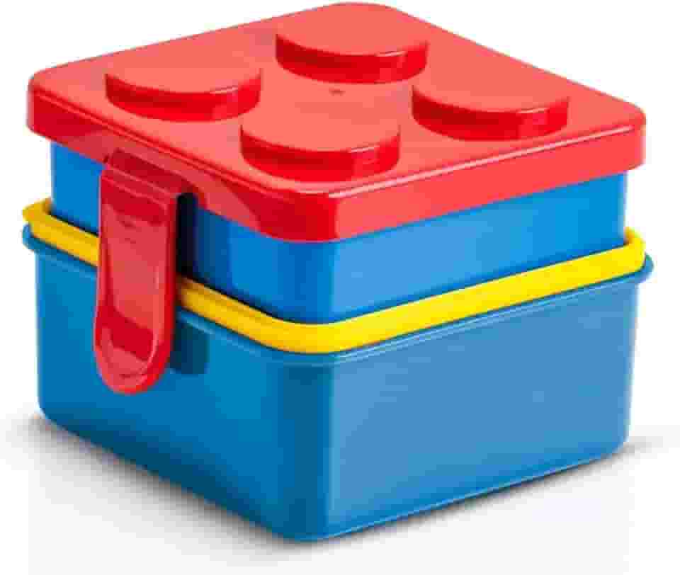 Marmita Infantil Dupla Lancheira Escolar Creche 2 Potes Colorida