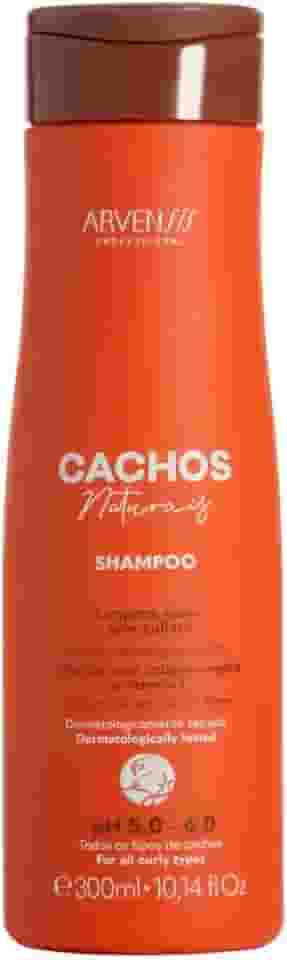 Shampoo Cachos Naturais para Cabelos Cacheados, Limpeza Suave sem Sulfato, com Óleo de Coco e Colágeno Vegetal, 300ml