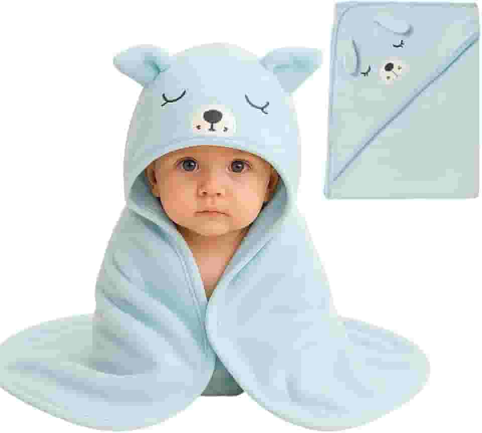 Toalha De Banho Infantil Soft Com Capuz Bichinho Bordado Algodão Toque Extremamente Macio Suave Para Pele do Bebê Recém Nascido