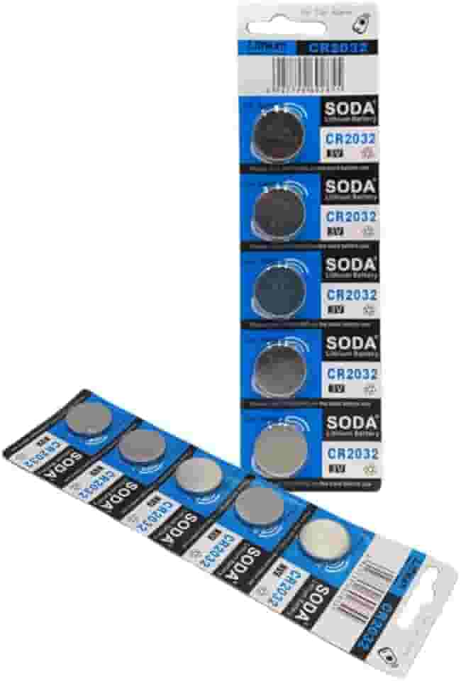 Cartela Com 5 Baterias Cr2032 Litio 3v Alta Duracao Para Controles Relogios Placas Mãe Calculadoras Chaves Carro Brinquedos Eletronicos Pilha Tipo Moeda Confiavel E Segura