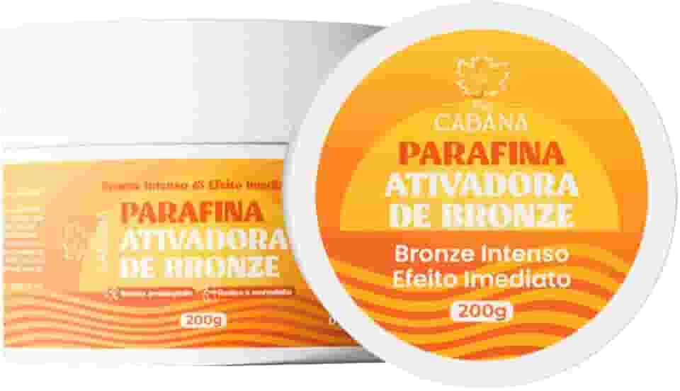 Parafina Ativadora de Bronze Fio Cabana 200g Bronze Intenso Marquinha Rápida Pele Iluminada