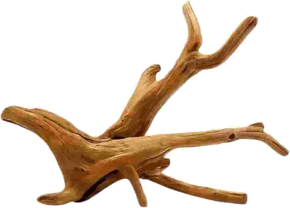 Raiz Natural Tronco Decoração de Aquarios Terrarios Lago Ornamental Madeira Enfeite Aquapaisagismo(Tamanho M (20 a 25cm))