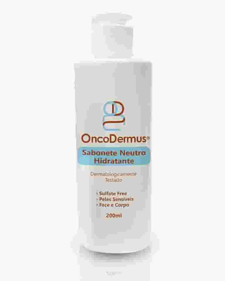 Sabonete Neutro Hidratante, Oncodermus - Para Peles Sensíveis, Face e Corpo, 200 mL