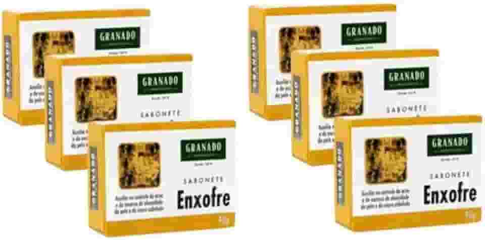 Limpeza De Pele Sabonete Granado Enxofre 90g Com 6 Antiacne