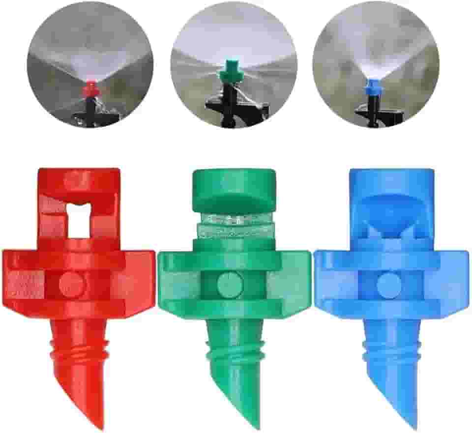 Bico Micro Aspersor Spray Estático Irrigação 90º 180º 360º De Jardim (25, Verde 180º)