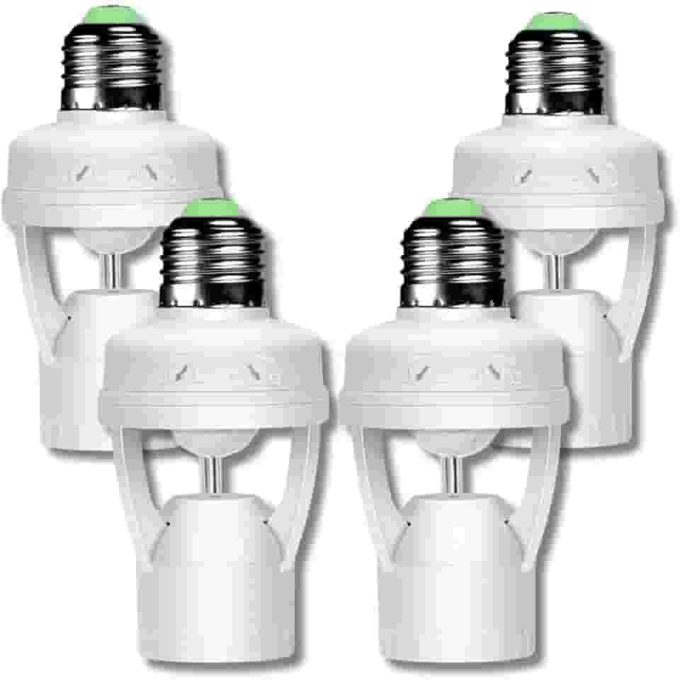 Soquete com Sensor de Presença E27 110V/220V – Detecção de Movimento 360° para Lâmpadas, Automático, Ideal para Iluminação Residencial e Comercial (4)