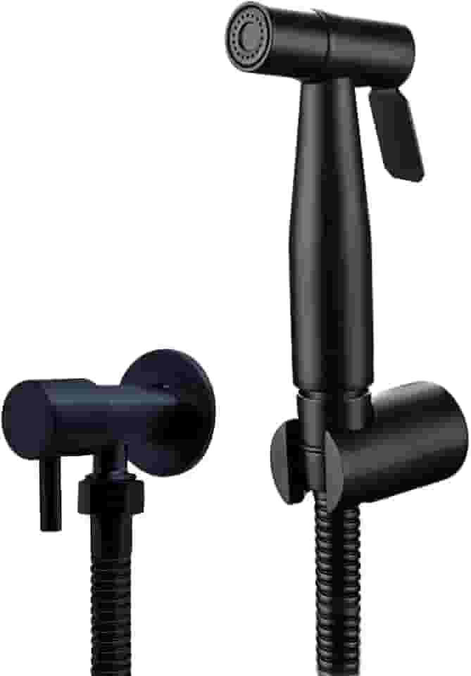 Ducha Higiênica 1/4 Volta Luxo Gatilho Aço Inoxidável 304 Diversas Cores - Brinovar (Preto)