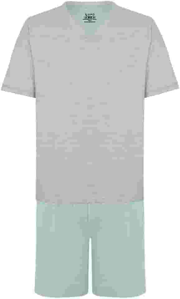 Conjunto de pijama Curto com Gola V LupoMeninos