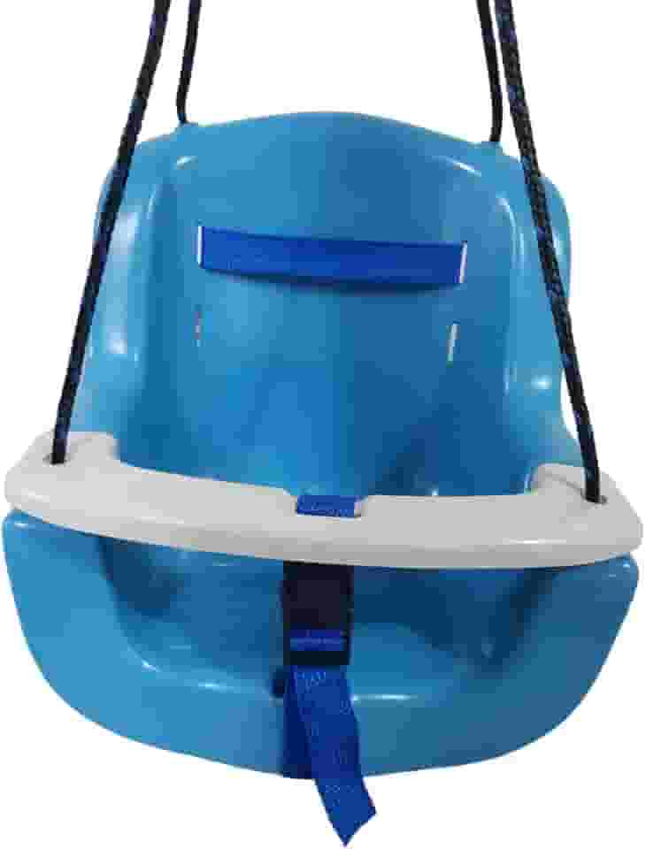 Balanço Infantil CORES Plástico Bebê Criança Cadeirinha Com Corda - Cores Escolha a sua… (Azul)