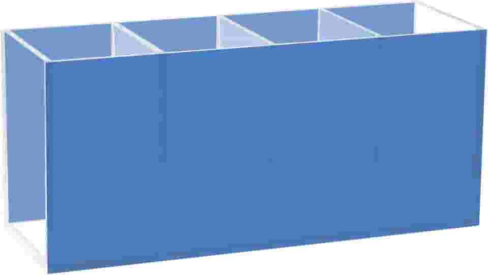 Joisal Organizador de pincéis de maquiagem azul cobalto para penteadeira, pequeno suporte de caneta para mesa, organizador de banheiro e marcador para mesa