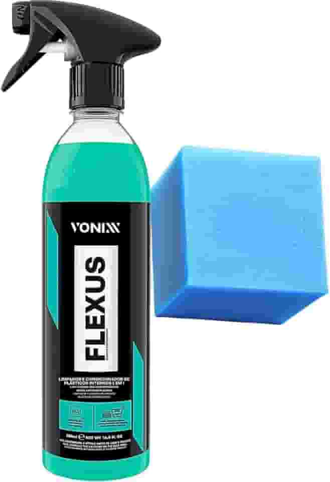 FLEXUS 500ML Vonixx Limpa Revitaliza Plástico Painel 2 Em 1 + aplicador
