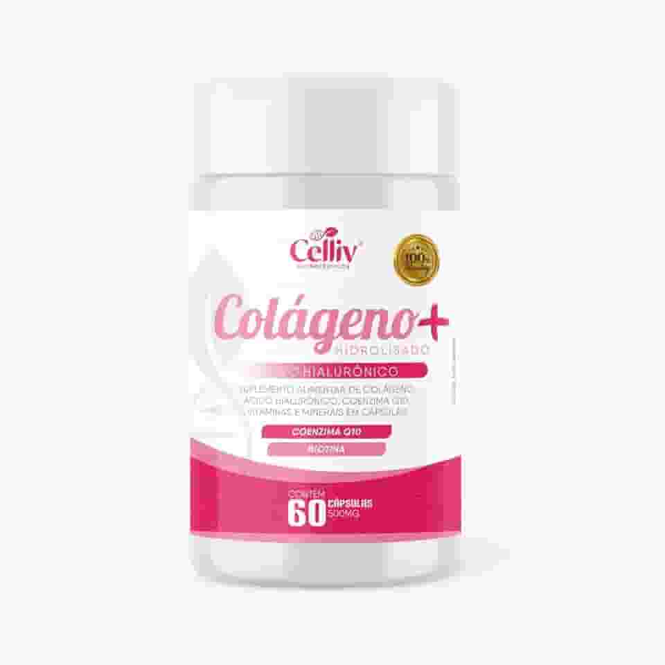 Colágeno Hidrolisado +Ac. Hialurônico Q10 Biotina vit 60 cap