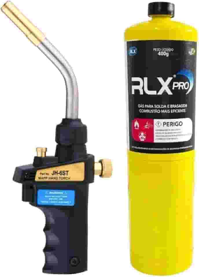 Maçarico Portátil Profissional Hand Turbo C/Refil Mapp 400g