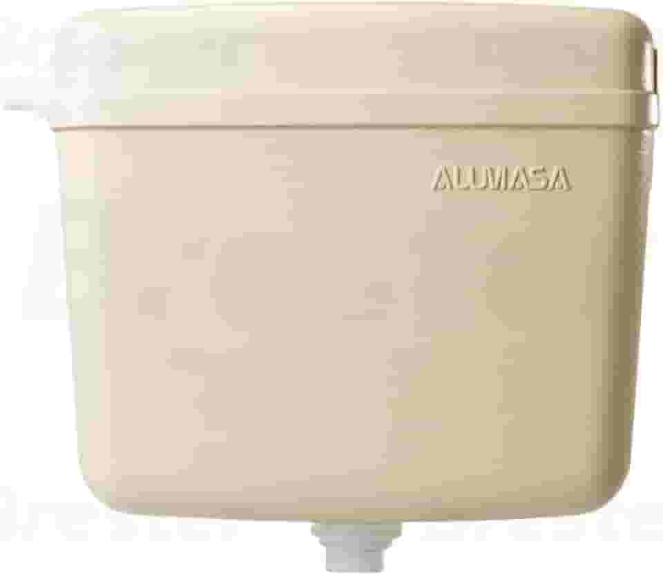 Alumasa Caixa de Descarga Alta, Bege, Plástico, Evita Odores, Sem Desperdício