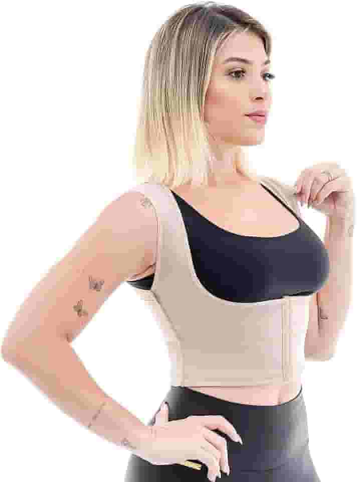 Cinta Colete Corretor Postura Coluna Levanta Seios Premium