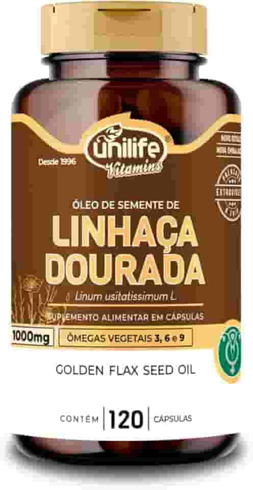 Óleo de linhaça dourada - 120 cápsulas