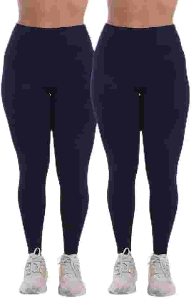 Kit 2 Calças Legging Feminina Treino Academia Fitnes