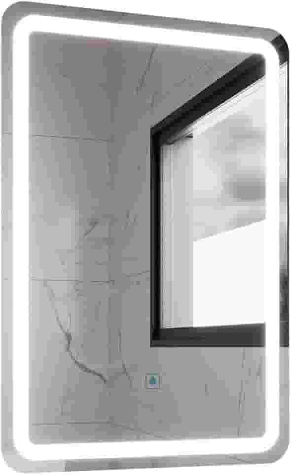 Espelho Retangular com Led 60x40cm Touch Bivolt Moderno Led Multicolor