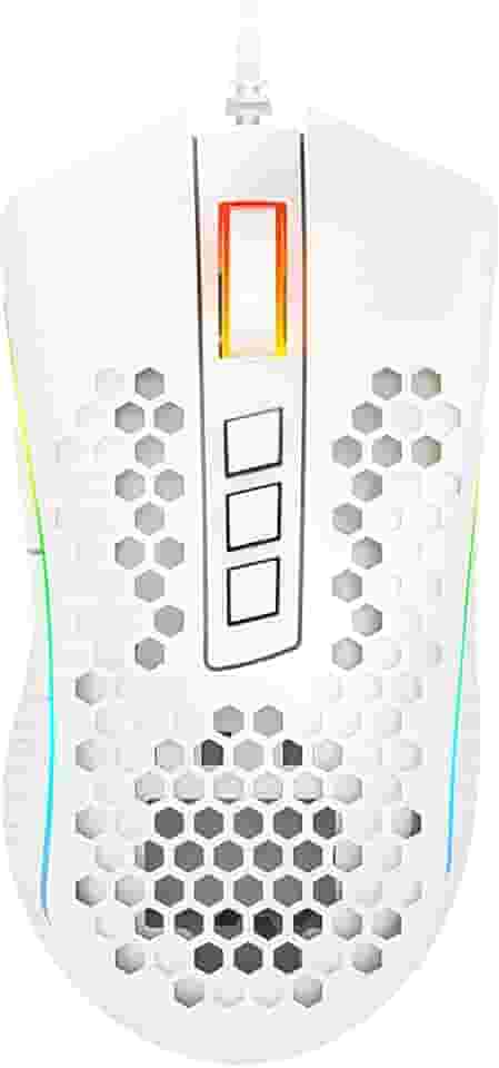 Mouse Gamer Redragon Storm Elite RGB Lunar White M988W-RGB, Branco