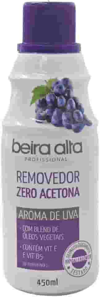 Beira Alta Removedor De Esmalte Zero Acetona 450ml Aromatiz Uva