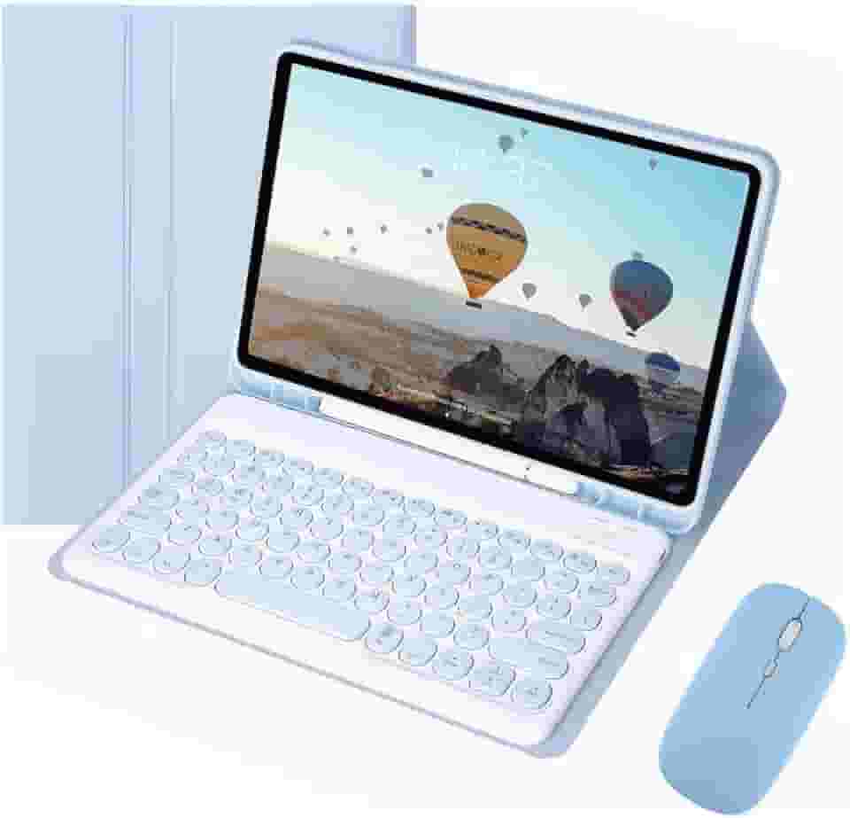 Capa Para iPad 10ª Geração /11ª Geração 10.9pol com Teclado Redondo e Mouse