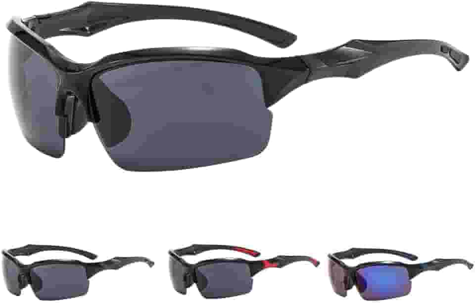 Óculos Esportivo para Ciclismo Corrida Pesca MTB – Lente Espelhada com Proteção UV400 e Armação Leve Antiderrapante