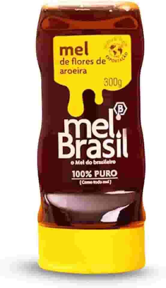 Mel Puro Flores De Aroeira- Melbras Squeeze 300g- Mel Brasil