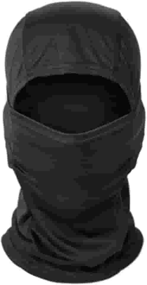 Balaclava Térmica Ninja Premium, Preto, Tamanho Único, 88% Poliéster 12% Elastano, para Camping, Moto, Trekking, Todas as Estações