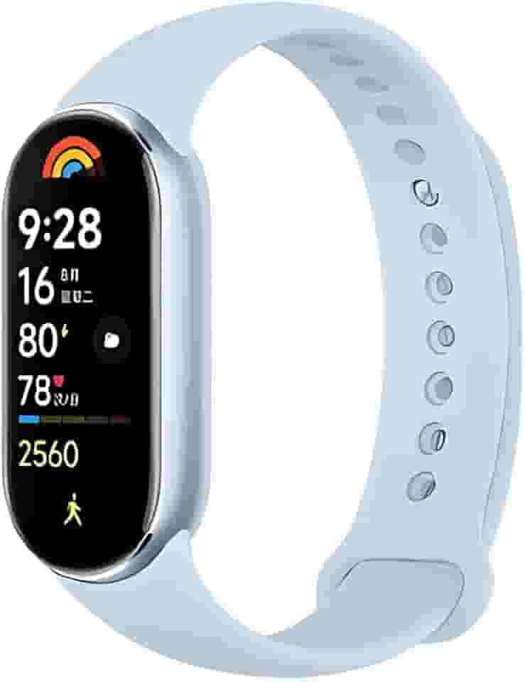 Relógio Mi Band 9 smart-band 9 (GLOBAL) Pulseira Inteligente, Tela AMOLED 1,62, Relógio inteligente, Fitness, Pulseira Impermeável, Suporte Para NFC, 150 Modos Esportivos (AZUL)