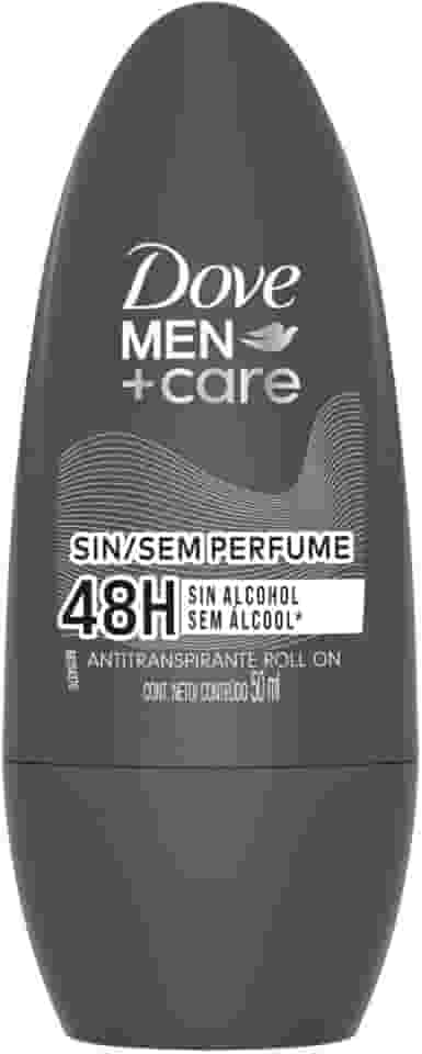 Dove Men+Care Desodorante Antitranspirante Roll-On 50 ML, Sem Perfume, Embalagem Pode Variar