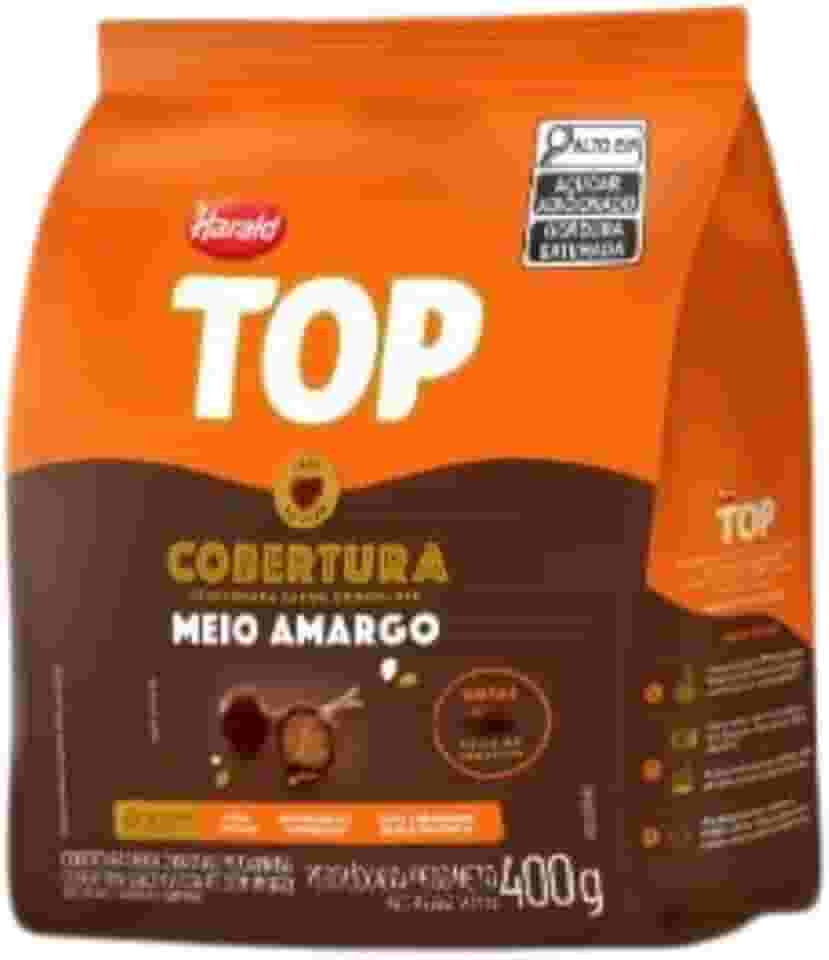 Cobertura Fracionada Top Meio Amargo Gotas 400g Harald